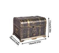 Caja del Tesoro Pirata, Caja de Almacenamiento de Colección de Tesoros Multifunción Hermoso Portátil para Fiesta (Colores Variados #86)