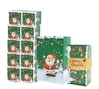 Caja desplegable de Navidad, caja de rebote de Navidad, cajas verdes que rebotan dinero de Navidad, suministros de fiesta de Navidad, caja de papel divertida para regalos de fiesta, amantes y amigos