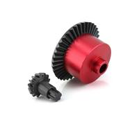 Caja Diferencial de Engranaje CóNico de Acero MetáLico para 1/10 ARRMA SENTON Granito KRATON VORTEKS Outcast Rock, Rojo