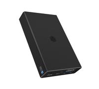 Caja discos duros ICY BOX IB-RD2253-C31 2,5" Aluminio Plástico Negro USB-C RAID 0/1
