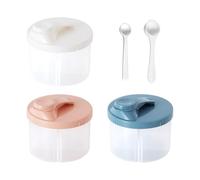 Caja Dispensadora De Leche En Polvo De 3 Piezas Y Cuchara Para Leche En Polvo De 2 Piezas, Caja Dosificadora Portátil, Caja Dosificadora Sellada, Adecuado Para Exteriores Y Viajes