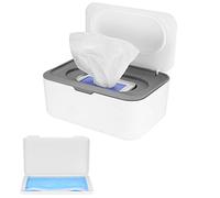 Caja dispensadora de toallitas húmedas, caja de contenedor de almacenamiento de servilletas, caja de papel tisú a prueba de polvo con tapa para escritorio de oficina en casa, con una caja organizadora de almacenamiento de máscaras