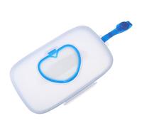 Caja Dispensadora Portátil Azul de Pañuelos Húmedos para Niño | PP Reutilizable, Uso Manual, para Sillas Infantiles y Vehículos, Diseño Práctico para Exterior