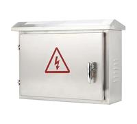 Caja Distribucion Electrica, Caja Electrica de Acero Inoxidable 304 con Diseño de Doble Pendiente, Apta para Exteriores(50x18x40CM/20x7x16IN)