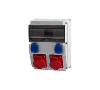CAJA Distribuidor 12M Enchufes 16A 5p, 32A 5p, 2x230V/12 F3.0450