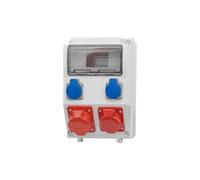 CAJA Distribuidor 9M Enchufes 16A 5p, 32A 5p, 2x230V/9 F3_0245