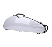 Caja Dura de Violín de Fibra de Carbono, Higrómetro Incorporado Color de Doble Correa, para 4/4 Caja de Caja de Violín de Tamaño Completo con Bloqueo Codificado, 1,9 Kg de Luz