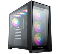 Caja E-atx Torre Keep Out Xc-911 Pro Xl 3x3.5' / 2.5' 1xusb-c 2xusb3.0 Gpu Max 425mm Cristal Templado Negro