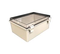 Caja econ mica NEMA de pl stico para exteriores BUD Industries NBF-32422, 35,5 cm (largo) x 25,8 cm (ancho) x 15 cm (alto), gris