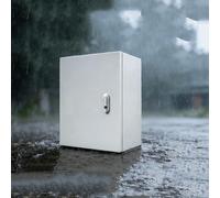 Caja eléctrica de acero inoxidable, caja de empalme para exteriores/interiores con placa de montaje, caja de distribución mural para uso industrial, comercial(31.49 * 7.87 * 39.37in)