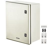 Caja eléctrica de fibra de vidrio VEVOR, montaje en pared de 50x40x20 cm