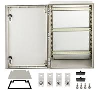 VEVOR Caja de Acero NEMA Caja Eléctrica de Fibra de Vidrio NEMA 4X de 60 x 40 x 23 cm IP66 a Prueba de Agua y Polvo Caja de Conexiones Eléctricas para Exteriores Interiores con Placa de Montaje