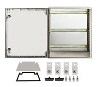 VEVOR Caja de Acero NEMA Caja Eléctrica de Fibra de Vidrio NEMA 4X de 60 x 50 x 23 cm IP66 a Prueba de Agua y Polvo Caja de Conexiones Eléctricas para Exteriores Interiores con Placa de Montaje