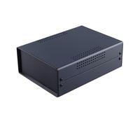 Caja eléctrica de metal con pared lateral ABS, adecuada para sistemas de control, gestión de energía, proyectos interiores y exteriores, carcasa industrial