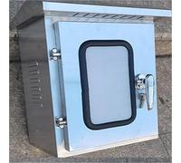 caja electrica exterior Caja De Control Eléctrico Del Cofre De Conexiones, Gabinete Del Panel Montado En La Pared, De Acero Inoxidable Gabinete Resistente A La(H x W x D 600x500x200MM/T 1.5MM)