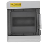Caja Eléctrica Exterior Estanca ABS Ventana Transparente y Tapa | Diseño Sellado, Acceso Lateral para Mantenimiento, Protege Circuitos y Conexiones, para Parques y Viviendas
