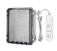 Caja Eléctrica Exterior Estanca,Recipiente para Proyectos con Tapa Transparente - Caja A Prueba De Polvo Con Cerradura, Protege Enchufe, Conector, Regleta Eléctrica