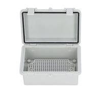 Caja eléctrica impermeable, caja de conexiones para exteriores con grado de protección IP67, a prueba de polvo, con tapa abatible y clip de plástico, carcasa de proyecto aislada de