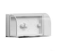 Caja eléctrica impermeable de montaje en superficie Dual 86 Configuración Carcasa ABS con panel extraíble para instalación de enchufe empotrado (transparente)