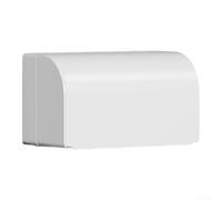 Caja eléctrica impermeable de montaje en superficie Modelo dual 86 con panel central desmontable para instalaciones de pared empotradas (blanco)