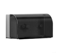Caja eléctrica impermeable de montaje en superficie Modelo dual 86 con panel central desmontable para instalaciones de pared empotradas (negro)