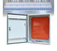 Caja Eléctrica Vertical Impermeable Para Exteriores, Caja de Conexiones Eléctricas Montada en Superficie con Cerradura y Placa Base Extraíble(23.6X31.5X11.8in)