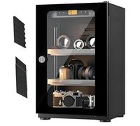 Caja Electrónica A Prueba De Humedad, Armario Seco para Cámaras De 20 L/30 L/40 L/50 L con Control Digital, Deshumidificador con Bloqueo por Contraseña, Luces Led Y Ajuste De Humedad, Horno 40L
