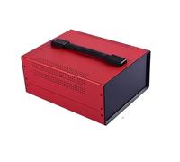Caja electrónica de hierro BDA40008 de 275x220x120 mm - Caja for amplificador e instrumentos con panel ABS (Gris/Negro/Rojo/Azul)(40008(W275-BTS)-A5)