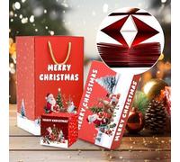 Caja Emergente De Navidad | Caja Plegable Para Dinero - Estuche Saltarín Reutilizable Para Sobres Rojos Como Recuerdo Para Eventos De Graduación, Bodas Y