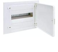 Caja empotrable golf serie VF, 1 fila, 12M, con puerta opaca blanca