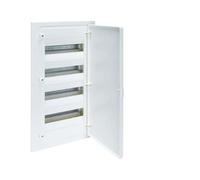 Caja empotrable golf serie VF, 4 filas, 48M, con puerta opaca blanca