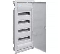 Hager golf vu - Caja empotrar 48 módulos 4 filas golf serie vu puerta opaca blanco