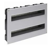 Caja empotrada para hasta 38 elementos, ideal para instalaciones eléctricas, organizador de conexiones y simplificación del cableado.