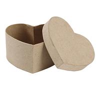 Caja en forma de corazón, corazón, tamaño 11,5x11,5 cm, altura: 6 cm, 1pc