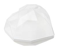 Caja en Forma de Corazón de Acrílico Transparente para Flores | Arreglos Románticos, Resistente a Rayaduras, Incluye Cuerda Luminosa y Esponja de Colores