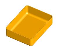 Caja en polipropileno 117x90 h 32 mm para Organizador de plástico Art Plast de L372 x P314 x H40 mm
