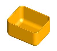 Caja en polipropileno 57x45 h 32 mm para Organizador de plástico Art Plast de L372 x P314 x H40 mm