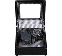 Caja enrolladora de relojes automática, caja de bobinador de relojes doble, organizador automático de relojes para hombres con motor silencioso, adecuado para mujeres y hombres, bobinador de relojes