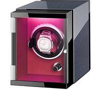 Caja enrolladora de Relojes Caja enrolladora automática de un Solo Reloj con Luces de Colores Almohadas Flexibles para Relojes de Doble Potencia Caja de presentación de Accesorios de Motor s