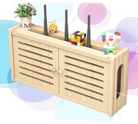 Caja Enrutador WiFi Grande Soporte Pared para Router WiFi Cajas de Llaves Pared Caja para Ocultar Router,C-48x24cm