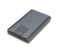 DIGITUS Estación de clonación M.2 - USB 3.2 Gen2x2 Tipo-C - 20 Gbit/s - Admite SSD NVMe de hasta 8 TB - para SSD 2230/2242/2260/2280 - Sin Herramientas - Carcasa de Aluminio - Gris