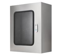 Caja Estanca Exterior Electrica Acero Inoxidable 304, Impermeable IP65 con Cerradura Ventana Visualización, Exteriores/Interiores con Panel de Montaje(30x40x20cm/12x16x8in)