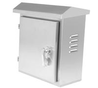 Caja Estanca Exterior Electrica de Acero Inoxidable, Caja Cuadro Electrico Superficie, Montaje en la Pared, Distribucion Electrica Armario, Incluye Cerradura (400x300x180 mm)