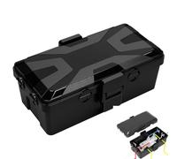 Caja Estanca Exterior Electrica Negra, Protector Enchufe Exterior - Fabricada en Material PP+TPE para Proteger Cables Alargadores, Regletas de Enchufes