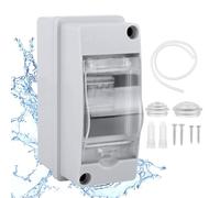 Caja Estanca Exterior Electrónica Caja Cuadro Electrico Superficie de Superficie Caja de Distribución Eléctrica Caja Conexiones Electricas 2 Modulos IP65 para Jardín Empotrar Exteriores