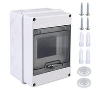 Caja Estanca Exterior Electrónica, Caja de Protección de Distribución, 5 Módulos, Caja de Distribución de Superficie IP65, Caja de Distribución Eléctrica Para Empotrar para Jardín o Exterior