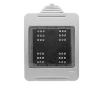 Caja Estanca IP55 para Superficie, 1 Polo, Resistente al Agua, Ideal para Protección de Equipos Eléctricos en Exteriores.