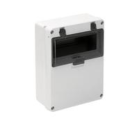 Caja estanca para 8 elementos, resistente al agua y polvo, ideal para almacenamiento seguro de herramientas y accesorios.