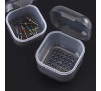 Caja esterilizadora de herramientas de uñas, contenedor desinfectante de plástico para accesorios de arte de uñas, herramientas portátiles, estuche de limpieza, esterilizador, caja de remojo con