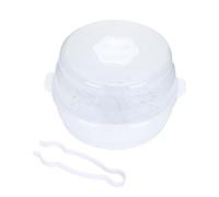 Caja Esterilizadora para Biberón de Microondas, Pp Blanco | Gran Capacidad de Almacenamiento, Portátil para Hogar y Exterior, Apta para Vajilla y Leche